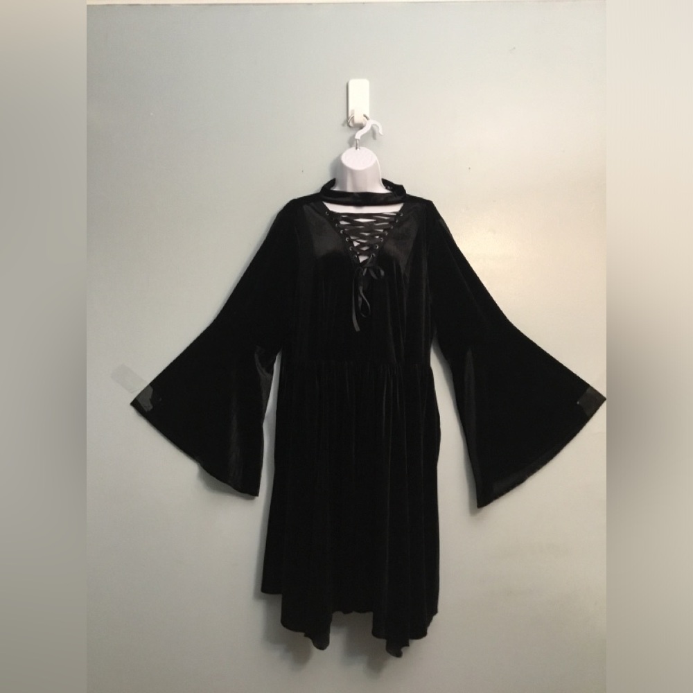 TORRID Elegant Black Lace-Up Dress - Picture 15 of 16